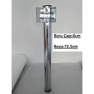 4 ADET METAL BORU AYAK,MUTFAK MASASI AYAĞI, NİKEL-KROM AYAK-NA1