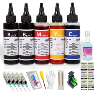 Canon Pıxma E404, E414 Yazıcı Uyumlu Forprint Dolum Seti 5X100ML
