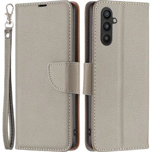 Samsung Galaxy A34 5g Litchi Doku Pu Deri Deri Dönme Standı Özellik Manyetik Kapatma Cüzdan Telefon Kılıfı Kayış (Yurt Dışından)
