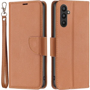 Samsung Galaxy A34 5g Litchi Doku Pu Deri Deri Dönme Standı Özellik Manyetik Kapatma Cüzdan Telefon Kılıfı Kayış (Yurt Dışından)