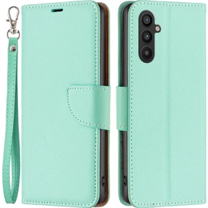 Samsung Galaxy A34 5g Litchi Doku Pu Deri Deri Dönme Standı Özellik Manyetik Kapatma Cüzdan Telefon Kılıfı Kayış (Yurt Dışından)