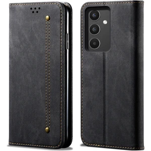 Samsung Galaxy A34 5g Telefon Kılıfı, Kot Bez Doku Deri Deri Cüzdan Stand Telefon Kapağı (Yurt Dışından)