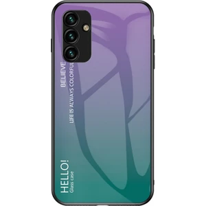 Samsung Galaxy A34 5g Gradyan Renk Bırakma Koşullu Telefon Kılıfı Temperlenmiş Cam + Pc + Tpu Koruyucu Kılıf (Yurt Dışından)