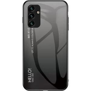 Samsung Galaxy A34 5g Gradyan Renk Bırakma Koşullu Telefon Kılıfı Temperlenmiş Cam + Pc + Tpu Koruyucu Kılıf (Yurt Dışından)