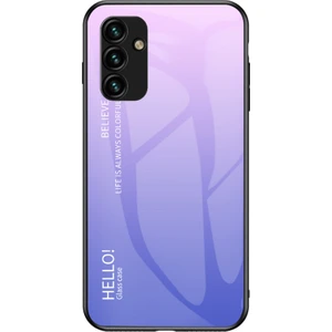Samsung Galaxy A34 5g Gradyan Renk Bırakma Koşullu Telefon Kılıfı Temperlenmiş Cam + Pc + Tpu Koruyucu Kılıf (Yurt Dışından)