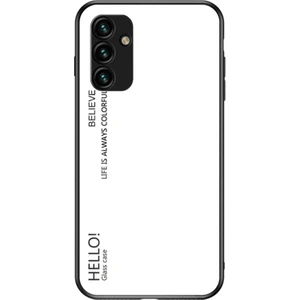 Samsung Galaxy A34 5g Gradyan Renk Bırakma Koşullu Telefon Kılıfı Temperlenmiş Cam + Pc + Tpu Koruyucu Kılıf (Yurt Dışından)