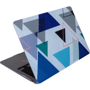Macbook Air Kılıf 13.6 inç M2-M3, Tangram-01NL (TouchID'li Air M2-M3 13.6") A2681 A3113 ile Uyumlu