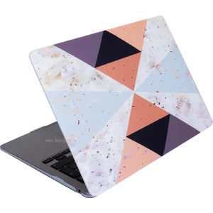 Macbook Air Kılıf 13.6 inç M2-M3, Tangram-01NL (TouchID'li Air M2-M3 13.6") A2681 A3113 ile Uyumlu