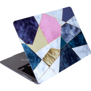 Macbook Air M1 Kılıf 13inç A1932 A2179 A2337 ile Uyumlu Marble14NL