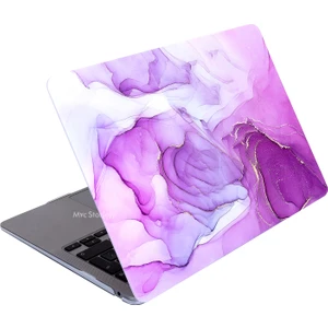 Macbook Air M1 Kılıf 13inç A1932 A2179 A2337 ile Uyumlu Marble14NL