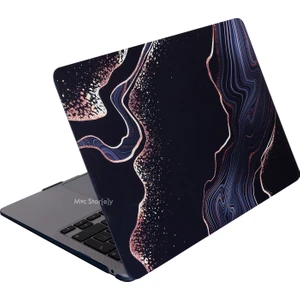 Macbook Pro Kılıf 13 inç M1-M2 A1706-08 A1989 A2159 A2251 A2289 A2338 ile Uyumlu Marble15NL