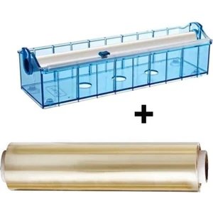 Streç Film 30 cm x 270 mt + Palex Streç Aparatı Kırılmaz Vantuzlu Kayar Bıçaklı