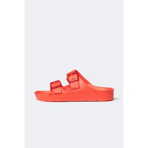 Çocuk Eva Çift Bantlı Tokalı Terlik