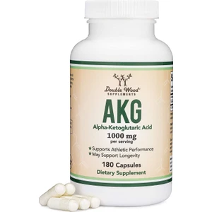 Double Wood Akg Alpha Ketoglutaric Acid 1000 mg 180 Kapsül 90 Servis