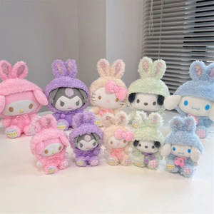 2 Adet Sevimli Tarçınlı Köpek Kuromi Melody Pc Köpek Paskalya Tavşan Peluş Bebek Kolye (Yurt Dışından)