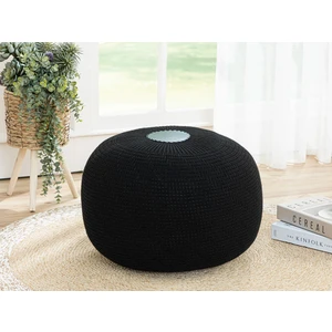 English Home Knit Splay Örgü Puf 37X50 cm Siyah