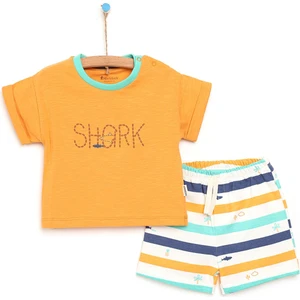 Baby Shark Tshirt-Şort Takım Erkek Bebek