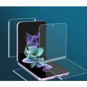 Samsung Galaxy Z Flip 4 Full Kaplama Şeffaf Koruyucu Ekran ve Arka Voyo