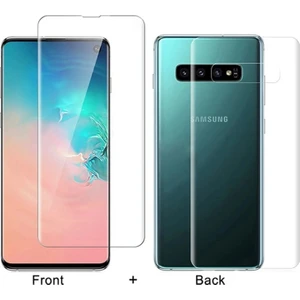 Samsung Galaxy S10 Plus Full Kaplama Şeffaf Ön ve Arka Koruyucu Voyo