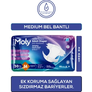 Bel Bantlı Hasta Bezi Medium 30'lu