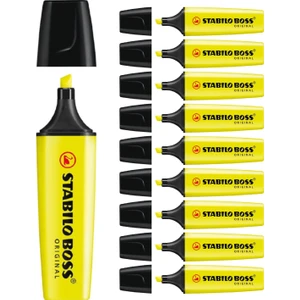 Fosforlu Kalem Boss Original Sarı 70/24 10'lu