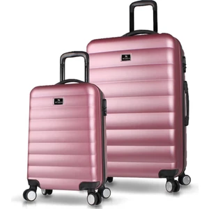 My Valice Colors Abs 2'li Valiz Seti (Kabin ve Büyük) Rose Gold