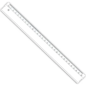 Plastik Standart Büro Cetveli 30 cm KOD:005