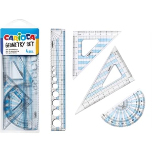 Geometrik Cetvel Seti 4 Parça (40121)