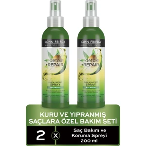 John Frieda Kuru ve Yıpranmış Saçlar Için Saç Bakım ve Koruma Spreyi 200 ml x 2'li
