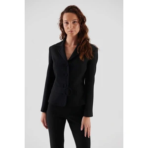 Kemerli Ceket Siyah K2336001_001