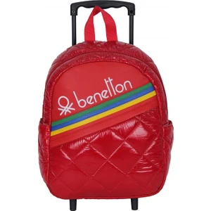 United Colors Of Benetton Çekçekli Kapitone Anaokulu Çantası 70237 Kırmızı