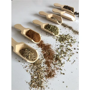 Lüx 6 Adet Mini Ahşap Baharat Kaşığı Tahta Baharat Kaşığı