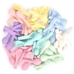 Meri Parti Karışık Renkli Minik Makaron Balon 100 Adet 15 cm