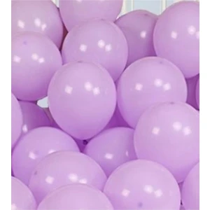 100 Adet Lila Renk Makaron Balon ve Zinciri