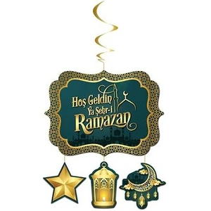 Meri Parti Asmalı Tavan Süs Hoş Geldin Ramazan