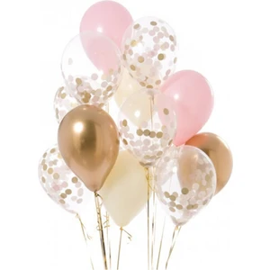 Meri Parti  Pembe Bebek Konfeti Balonu
