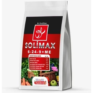 Solimax 6-24-9 Npk Gübre Ağaç Meyve Sebze Tarla Çiçek Gübresi 1 kg