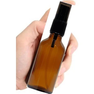 2 Adet 30 ml Amber Renk Spreyli Boş Cam Şişe