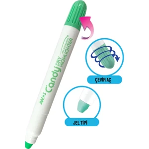 Dry Fosforlu Jel Kalem Pastel Yeşil