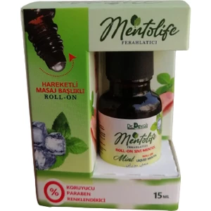 Dr.devalı Mentolife Organik Sıvı Mentol Roll On Metal Masaj Başlık 15 ml (Gıdaya Uygun)