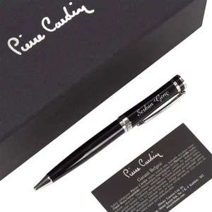 Hediye Rengi Isme Özel Pierre Cardin Tükenmez Kalem Siyah PC141