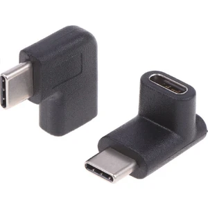 4460 Type C Dişi Erkek 90 Derece Dirsek 2in1 Çevirici Dönüştürücü Adaptör