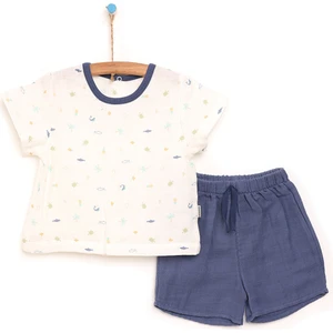 Baby Shark Tshirt-Şort Takım Erkek Bebek