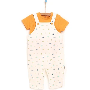 Baby Shark Salopet-Tshirt Takım Erkek Bebek