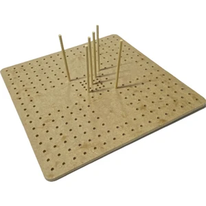 Motif Tahtası Motifbank 30x30 cm 1 Adet Ahşap Renkli Motif Yapımı İçin