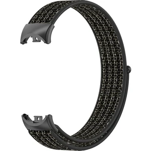 Xiaomi Mi Band 8 Kordon Cırtcırt Kumaş Kordon Velcro Siyah