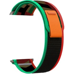 Apple Watch Se 40 mm Kordon Çift Renkli Naylon Ayarlanabilir Sc3 Karışık Renk