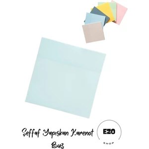 Şeffaf Renkli Yapışkan Post It Not Kağıdı Karenot