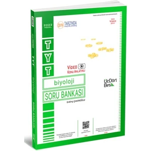 ÜçDörtBeş Yayınları  2022 TYT Biyoloji Soru Bankası