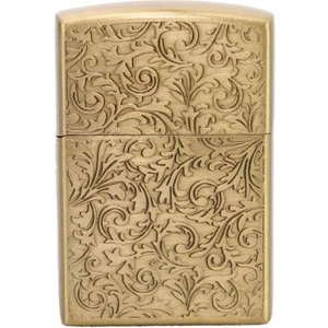 Als Çiçek Desenli Gazlı Metal Çakmak,  Zippo Tasarımı Çakmak